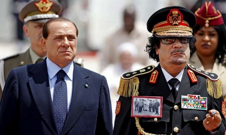 Gaddafi und Berlusconi
