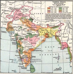 Arakan on a historical map